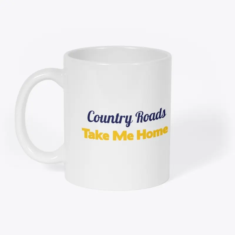 Country Roads Home Sticker