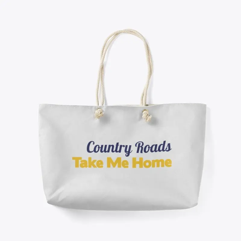 Country Roads Home Sticker